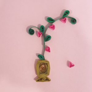 نقاشی گل رز کودکانه