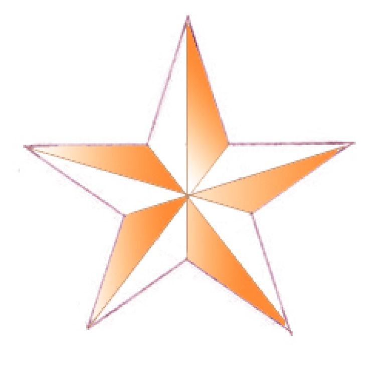 نقاشی ستاره سه بعدی