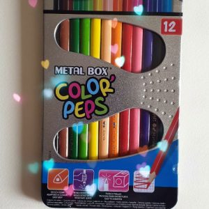 مداد رنگی 12 رنگ Color Peps جعبه فلزی