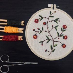 embroidery hoop decor